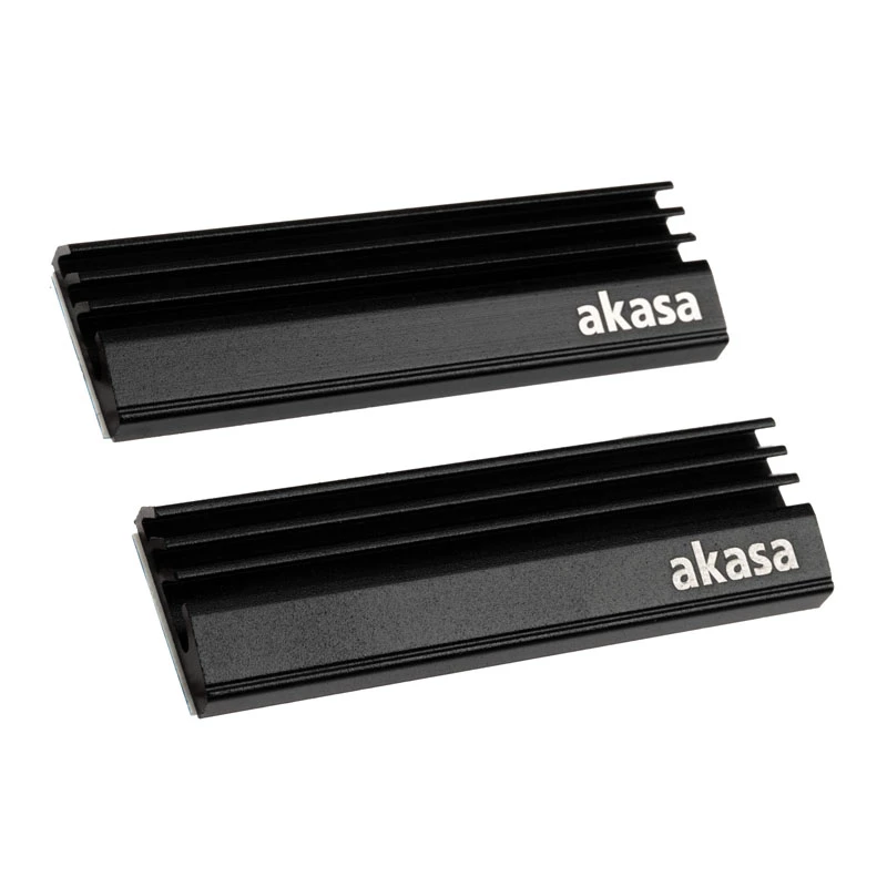 Disipador/radiador para SSD para sistema de refrigeración de PC Akasa A-M2HS01-KT02 negro 1 - 2 (A-M2HS01-KT02)