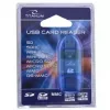 Titanum TA101B lector de tarjetas externo, USB 2.0, MicroSDHC/miniSD/MMC/SD/SDHC, azul