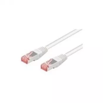 Cable patch Wentronic Goobay CAT 6, S/FTP (PiMF), blanco, 50 m - LSZH libre de halógenos, cobre (93510)
