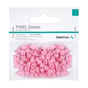 Goma PIXEL pack de 100 uds. 9,8 g de DeepCool — piezas de goma universales, rosa, blíster