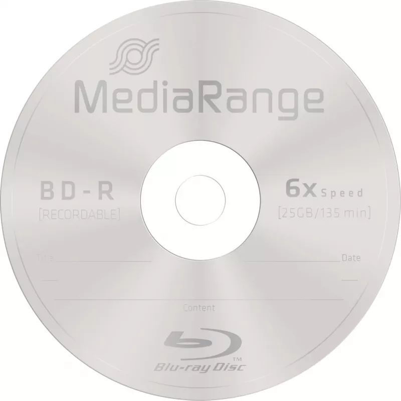 BD-R virgen MediaRange MR514 25 GB 25 uds.