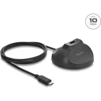 Soporte magnético DELOCK USB Type-A conector hembra a USB Type-C conector macho 10 Gbit/s cable de acoplamiento 1,2 m (64365)
