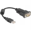 Adaptador DeLOCK USB 2.0 Type-A a serie RS-232 D-Sub 9 pines conector macho 0,25 m
