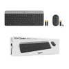 Conjunto de teclado y ratón Logitech MK470 Slim Combo