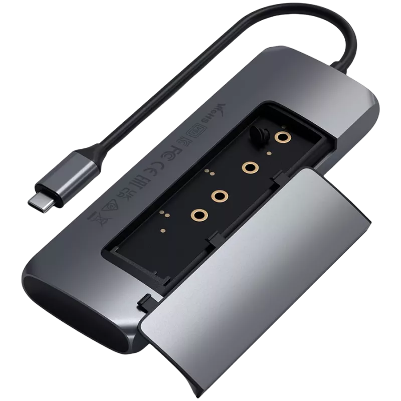 Carcasa para SSD M.2 NVMe / SATA SATECHI USB-C