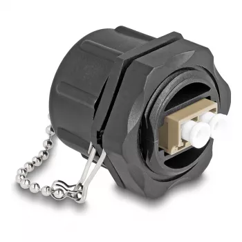 Conexión de fibra óptica DeLOCK LC dúplex a LC dúplex multimodo IP68