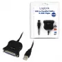 LogiLink UA0054A Cable paralelo negro 1,8 m