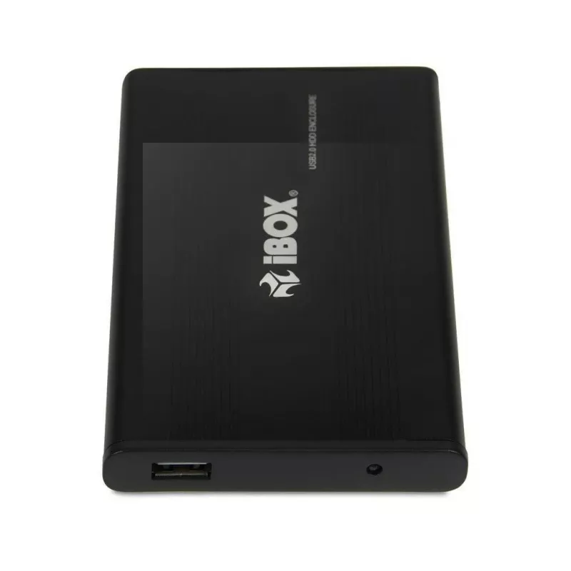 iBox HD-01 IEU2F01 carcasa externa para HDD de 2,5", SATA, USB 2.0, aluminio, negra