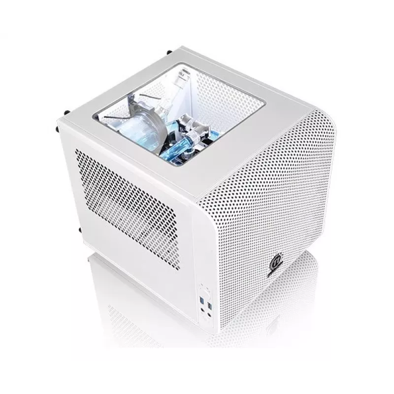 Thermaltake Core V1 Snow Edition Cube blanco