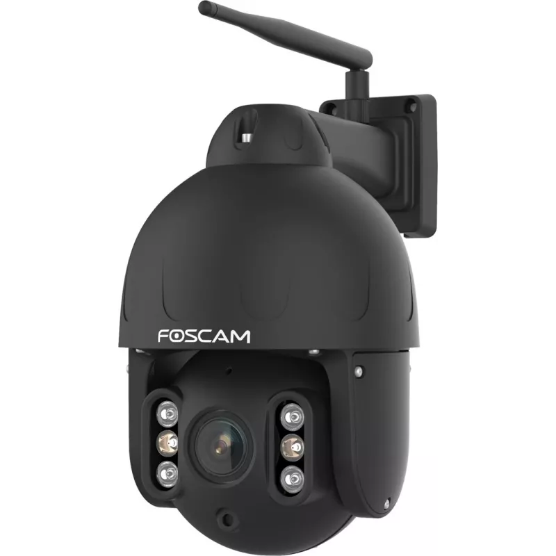 Cámara de vigilancia IP domo Foscam SD8P 8 MP, 4K 3840 x 2160, zoom óptico 4x, PTZ, IR 50 m, Wi-Fi, MicroSD hasta 256 GB