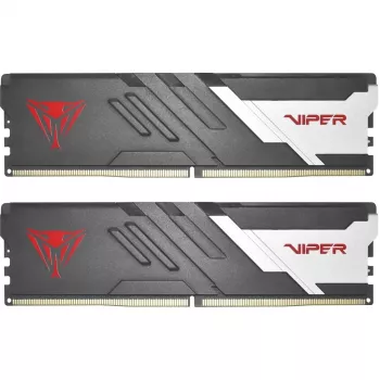 DIMM 16 GB DDR5-5600 (2x 8 GB) kit dual, memoria RAM negra/blanca, PVV516G560C40K, Viper Venom, INTEL XMP