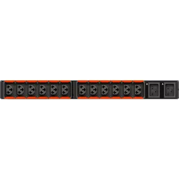 Vertiv Geist RTS, monitorizado (nivel de unidad), 1U, entrada (2) entrada de alimentación IEC60320 C20 100-240V 16A o 20A, salidas combinadas (12)C13 o C19 (VA4U21A0)