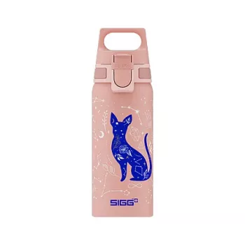 Botella de aluminio Sigg 6005.10 — 600 ml, 7,1 cm de diámetro, 145 g, azul/rosa