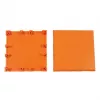 ALLNET Brick'R'knowledge carcasa de plástico 2x2 naranja parte superior e inferior pack de 10