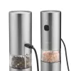 Caso Molinillo de sal y pimienta | SpiceDuo | Eléctrico | Material de la carcasa acero inoxidable | Litio