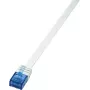 Logilink SlimLine - cable de red - RJ-45 (M) - RJ-45 (M) - 1 m - UTP - CAT 6 - blanco (CF2031U)