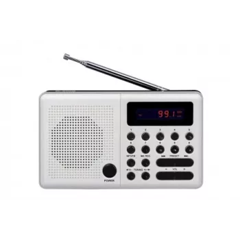Eltra Radio Pliszka USB, FM blanco