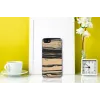 Funda para móvil Man and Wood para iPhone 7/8 – blanco con detalle de ébano negro