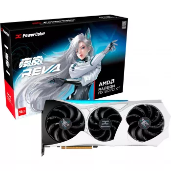 Tarjeta gráfica power color Hellhound RX 9070 XT 16GB OC (RX9070XT 16G-L/OC/REVA)