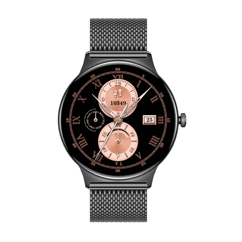Smartwatch Colmi V89 acero negro con medidor de frecuencia cardíaca, sumergible