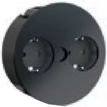 Bachmann TWIST - 2 m - 2 salidas de CA - interior - metal - plástico - negro - 42,5 mm