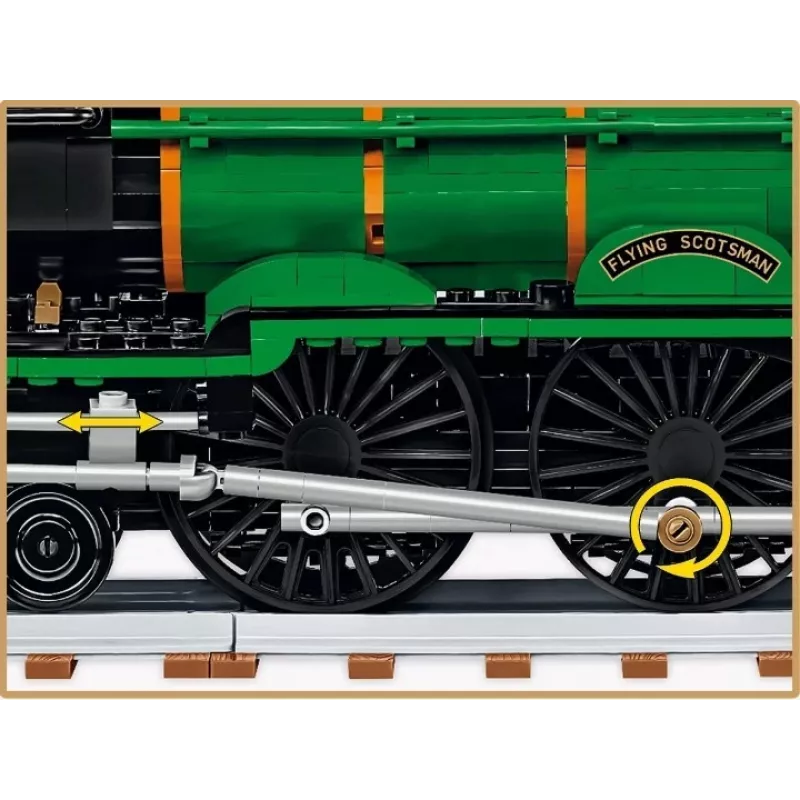Cobi Flying Scotsman locomotora de vapor británica, set de construcción, 1:35, 2677 piezas