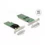 DeLOCK Tarjeta PCI Express x16 a 4 x NVMe M.2 Key M internos – formato Low Profile