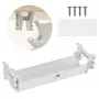 Organizador de cables/regletas bajo escritorio Maclean, carga máx. 5 kg, blanco, MC-106 W