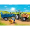 Playmobil Tractor cosechadora con remolque - juego simbólico y juego imaginativo para niños de 6 a 9 años - Fat Brain Toys