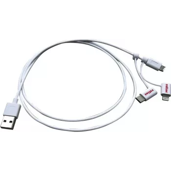 ROLINE 11.02.8329 Cable USB 1 m USB 2.0 USB A Micro-USB B blanco (11.02.8329)