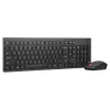 Conjunto de teclado y ratón inalámbricos Lenovo Essential Wireless Combo Gen2 — negro, diseño compacto, conexión inalámbrica