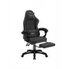 Silla gaming huzaro Force 3.7 Carbon negra — ergonómica, altura ajustable 107,5–116,5 cm, 5 ruedas, cojines lumbar y cervical