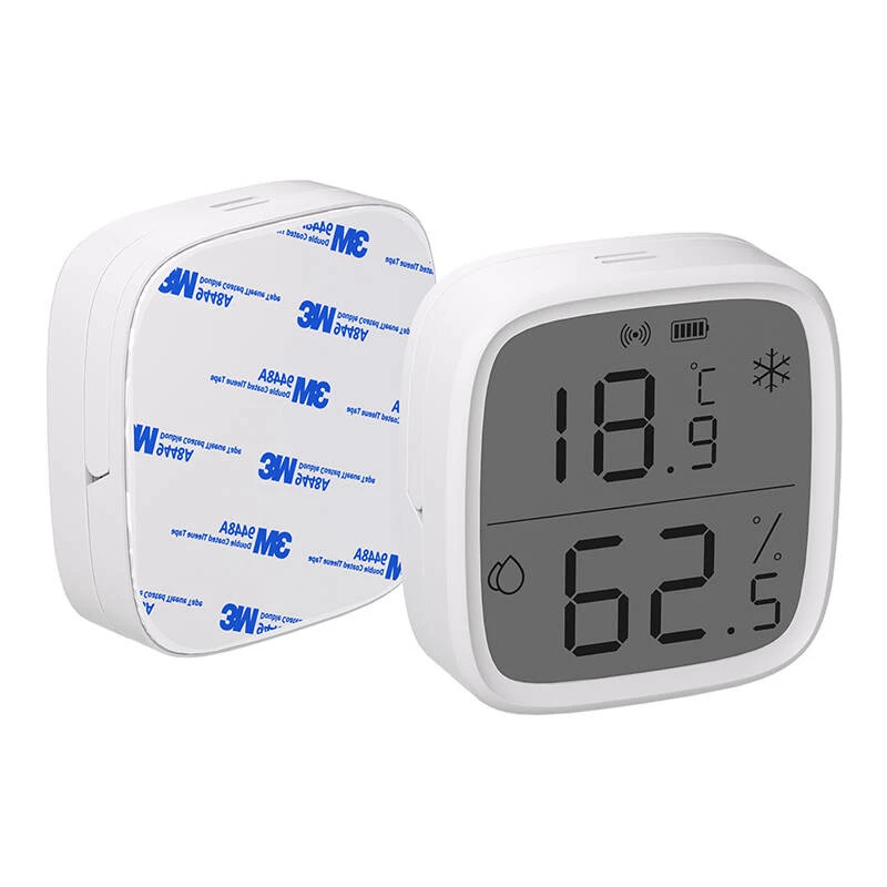 Sensor de temperatura y humedad interior Sonoff ZigBee SNZB-02D inalámbrico pila CR2450
