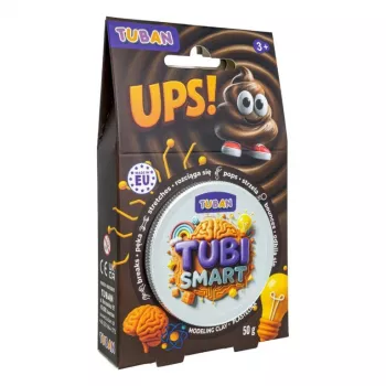 Pasta de modelar TUBAN TUBI SMART – UPS! 50 g, marrón, niños, 95×35×165 mm