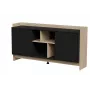 Cómoda Cama PORTO 2D 150x38x77 roble/negro