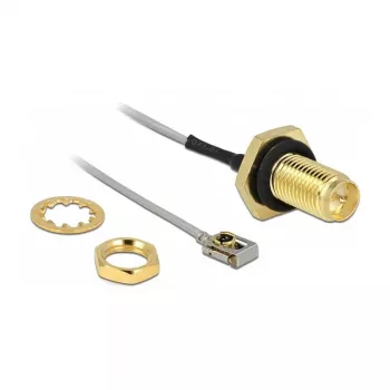 Cable coaxial DeLOCK 89930 0,2 m SMA MHF I LK negro gris