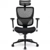 Silla de oficina Sharkoon OfficePal C40 — negra, diseño ergonómico, regulable en altura
