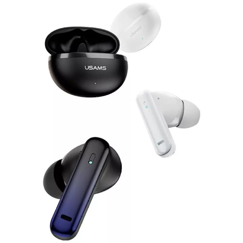Auriculares Bluetooth Usams TWS E02 ANC+ENC negros