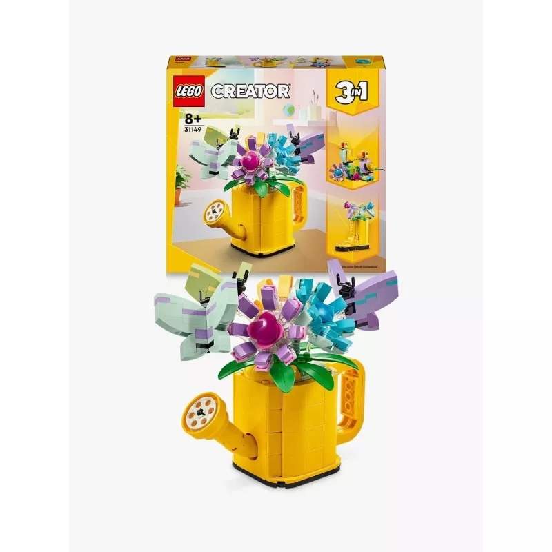 LEGO Creator Flor en regadera 31149 — modelo de flor construible, 420 piezas, 120×150×130 mm