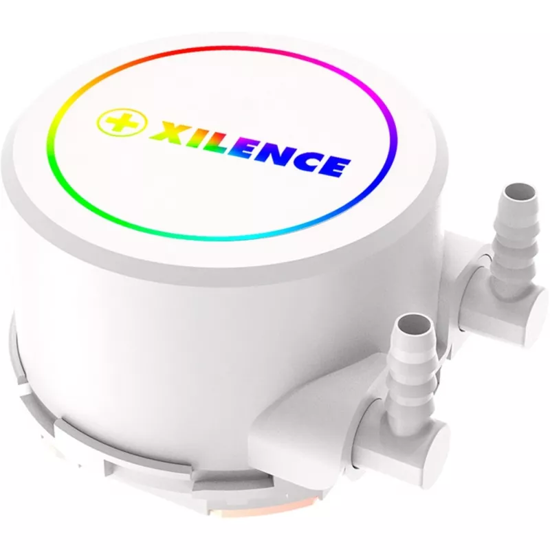Refrigeración líquida todo en uno XILENCE Performance A+ XC974 — radiador de 240 mm, 300 W TDP, blanco, ARGB