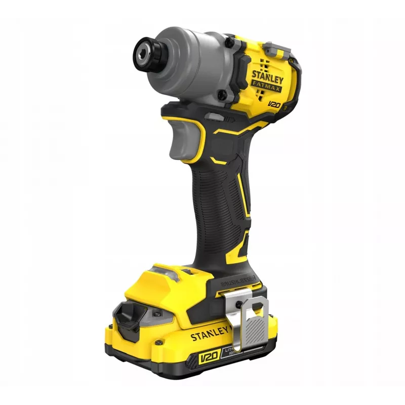 Stanley SFMCF830D2K-QW atornillador de impacto sin escobillas, 2×2,0 Ah, 3200 rpm, negro/amarillo
