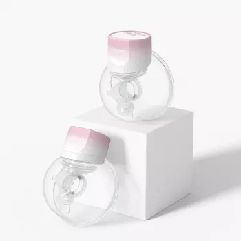 Sacaleches eléctrico doble Momcozy S12 Pro rosa, 180 ml