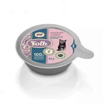 FOLK Kitten Delicado plato de cordero - Comida húmeda para gatos - 85g