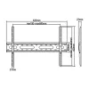 Soporte de TV Economy Maclean, máx. VESA 600x400, 37-70, 45 kg, Negro, MC-939