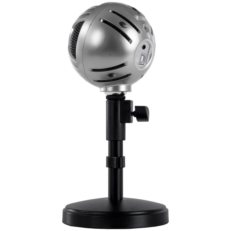Micrófono de sobremesa Arozzi Sfera, USB - cromado