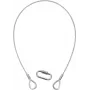 Cable de seguridad EUROLITE A 3x600mm hasta 5kg, plateado (58010310)