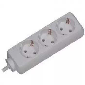 Regleta de enchufes Bachmann 3x Schuko H05VV-F 3G 1,50 mm² 16 A/3680 W 3 m