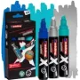 Set de rotuladores Edding 4-6900-3-1 — 3 uds., punta 2,0–10,0 mm, colores surtidos