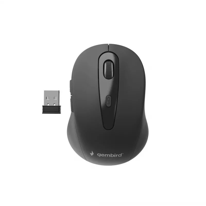 Ratón Gembird MUSW-6B-01 oficina diestro RF inalámbrico óptico 1600 DPI