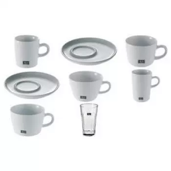 Taza de capuchino MELITTA M-Cups 0,25 L porcelana blanco — 65 mm de altura